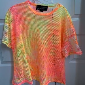 Mesh see through women’s shirt